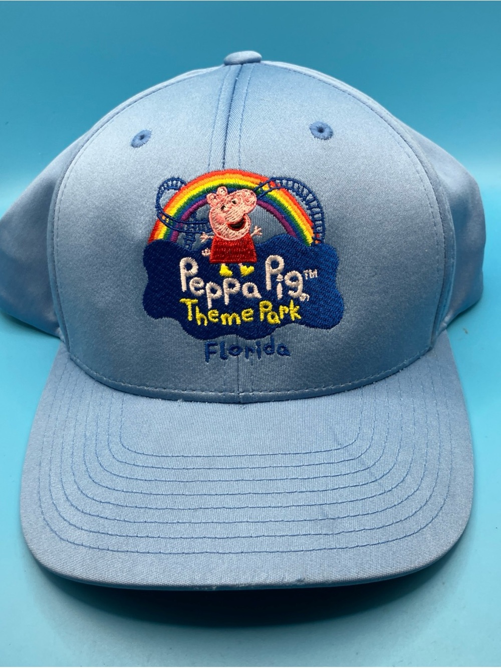 peppa pig theme park flordia hat adult size